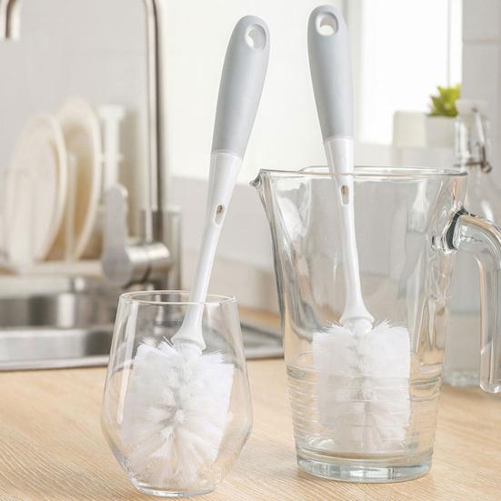 Bottle Cleaning Brush with Detachable Handle Food Grade PP Ergonomically Designed Cup Cleaner Household Supplies