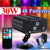 New 48 Modes Sound Activated Party Light 30W Strobes Laser Light RGB LED Stage Light Christmas DJ Club Home KTV Party Bar