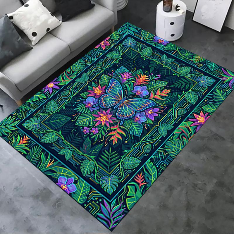 

2025 New Butterfly Decoration Carpet Rug for Living Room Bedroom Home Sofa Decoration,Kids play Non-slip Floor Mat39 40x60cm( 15x23in )