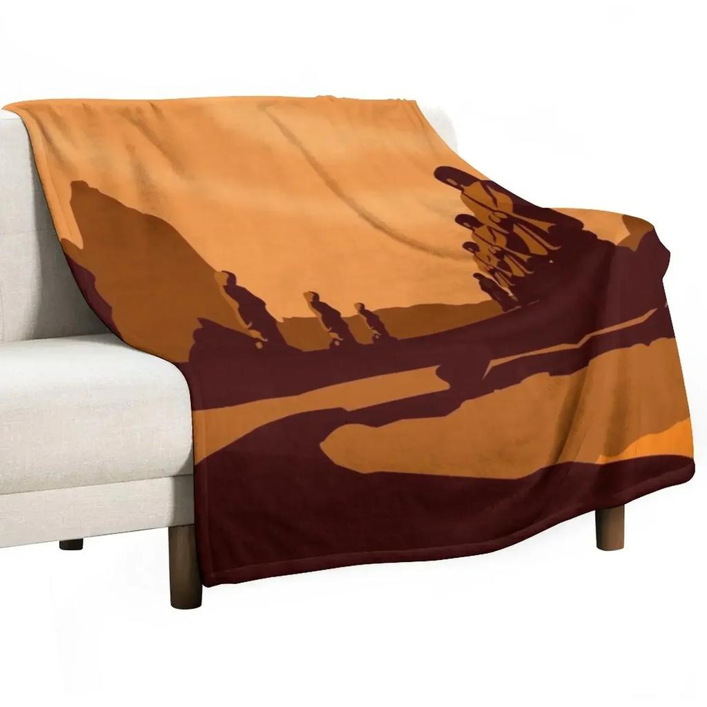 Vulcan Travel Poster Throw Blanket Bed Fashionable Blankets Ands Warm for Winter Designers Beach Stuffeds Blankets