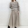 Long Sleeve Plus Size Hooded Knitted Patchwork Vintage Stripe New In Dresses for Women Casual Loose Spring Autumn Sweater Dress