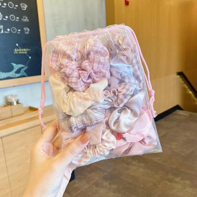 5 Pieces Fabric French Printed Elastic Hair Bands For Women Scrunchie Hair Scrunchie Hair Ties Hair Accessories