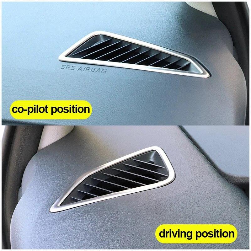 For Toyota Corolla E210    2022 12th Stainless Car A Pillar Air Outlet Bezel Trim Ring Frame Stickers Accessories