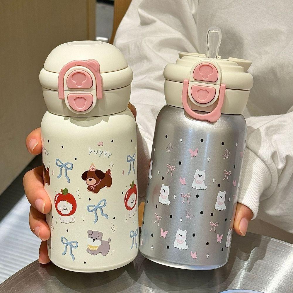 Cartoon Vacuum Cup 500ml Thermal Bottle Creative Insulated Cup  Birthday Gift