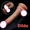 7 Inch With Suction Cup Realistic Dildo Flexible Curved Shaft And Balls Dildo For Women Vaginal G-spot And Anal Penetration Play