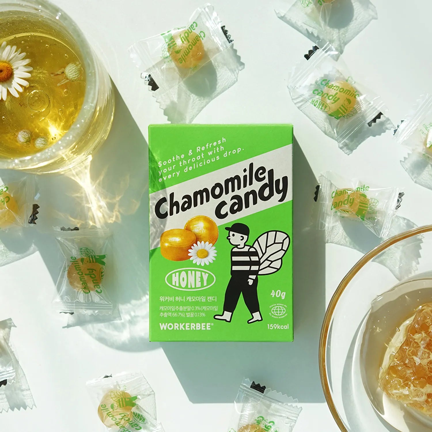 Workerbee Honey Chamomile Candy 1pack