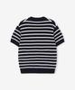 Tienjiti W Striped Button Knit (Navy) Tnsw6E205N2