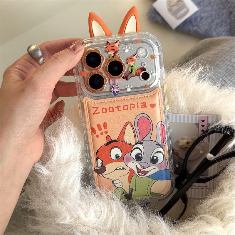 Judy Nik Anti-Fall iPhone 14/13 Pro Max Case with Skin-Covered Ears, Compatible with Apple 17/16/15 Models.