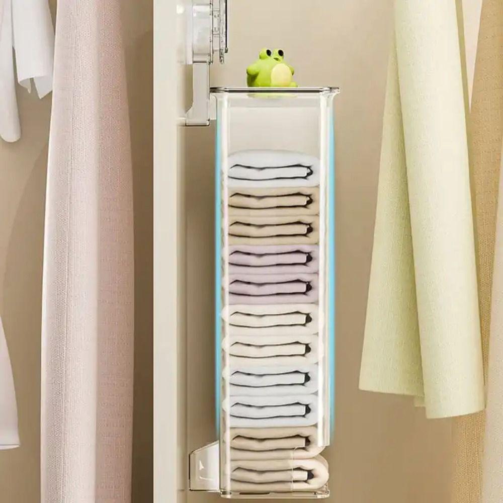Wandmontierter Hängender Slip-Spender Saugnapf Klarer Socken-Organizer Schlafzimmer