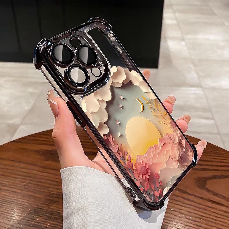 Japanese-Style Wave Ancient Phone Casing For Oppo Reno15 Reno15 14 13 12 11 Pro Plus 15F 14f 13f 12f A5 A6PRO A79 A78 Air Bag