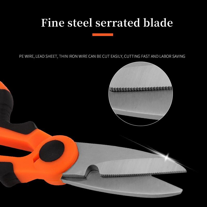 New 420 Stainless Steel Fishing Scissors Accessories Electrician's Scissors Cutting Cables Stripping Wires Cutting Insulators