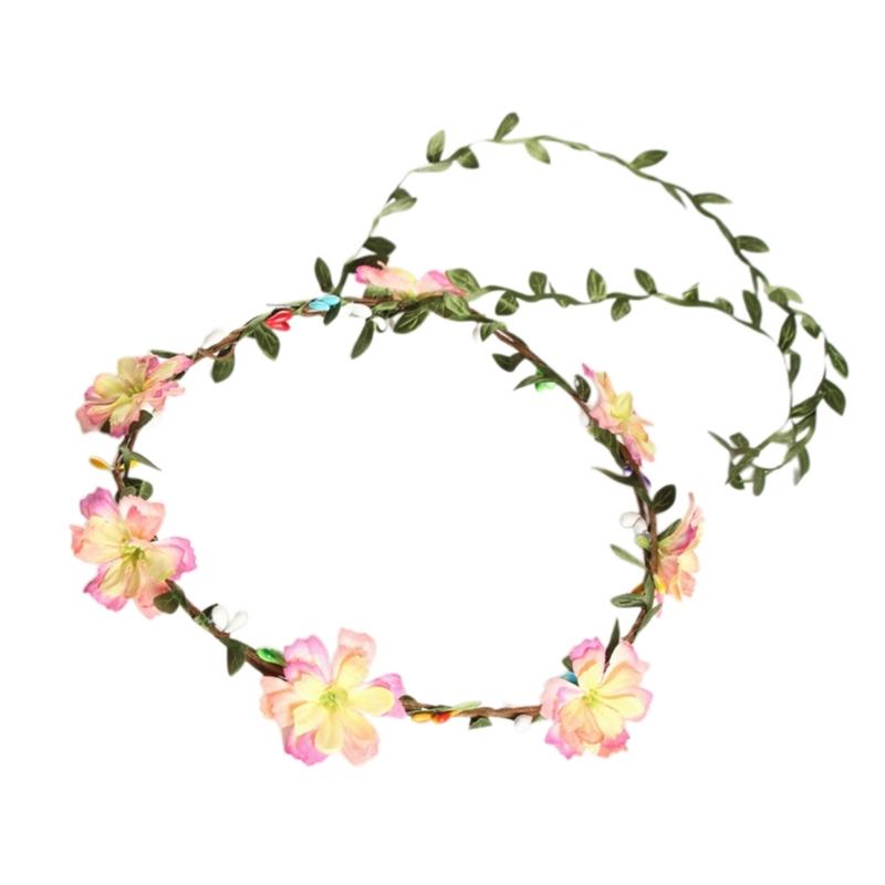 Floral Garlands Crown Hair Wreath Flower Headbands Bride Flower Crown Wedding