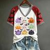 Women's Halloween Cute Printed Short Sleeve T-Shirt