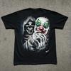 90s/00s Retro Wild Joker Reaper Horror Spray Style T-shirt Retro Commemorative T-shirt Daily Outdoor Men Fan Printed T-shirt...