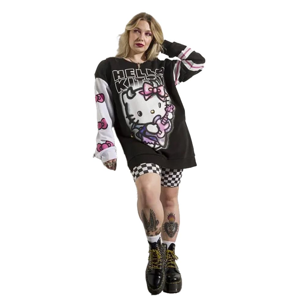 Hello Kitty Unisex Adult Rock Star Sweatshirt