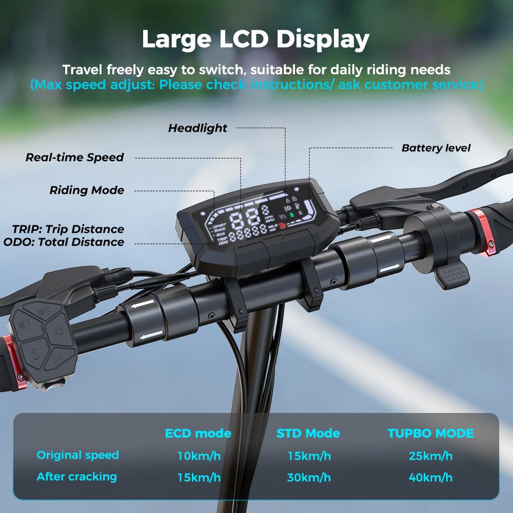 iScooter ელექტრო სკუტერი IX3 800W 10 დიუმიანი Off Road საბურავი 10Ah 40km/h APP Control წინა და უკანა დარტყმის შთანთქმით