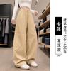 Womens Wide Leg Cargo Pants Loose Fit High Waist Comfortable Fall Winter Casual Trousers Petite Tall