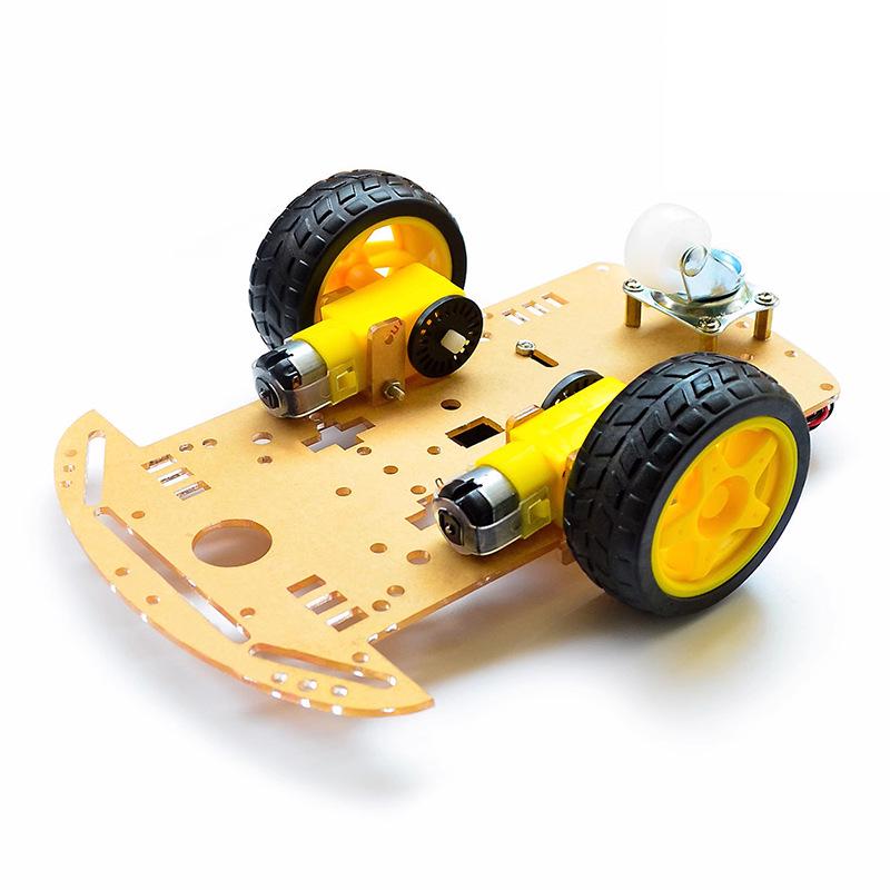 2WD Smart Car Chassis with Line Following and Battery Box (Acrylic Plate)