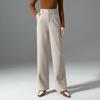 Meilad Women's Winter Woolen High-Waist Slimming Wide-Leg Trousers