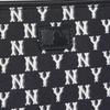 MLB Monogram Series NY Yankees Vintage Floral Print Large Logo Polyester Wallet Clutch Unisex Wallets Black 3APOS012N-50BKS