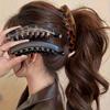 3pcs Set Large Hair Clips with Back Comb - Anti-Slip Vertical Banana Clips for Women's Ponytails, Volumizing Lift & Volume