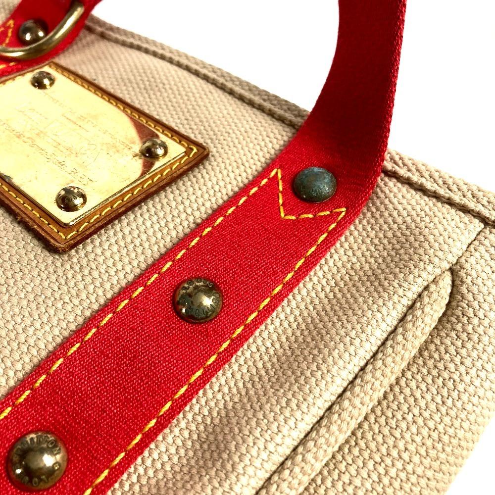Louis Vuitton M40038  Antigua Cabas PM Bag Tote Bag Hand Bag Canvas Beige/Red
