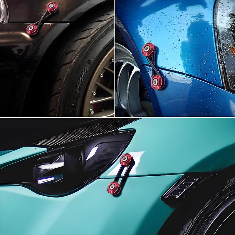 Multiple Colors Universal Front Rear Bumper Trunk Quick Release Fastener Kit with Release Tabs and O-Ring For Racing Drifting