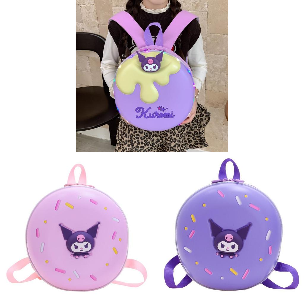 Childrens Cartoon Kuromi School Backpack With Lightweight Nylon And Air Cushion Straps For Girls