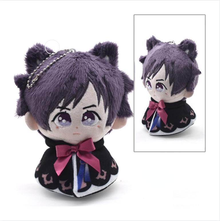 Non-Toxic 12Cm Impact Plush Pendant Keychain Cosplay Venti Albedo Xiao Raiden Shogun Tartaglia Kazuha Doll Toy Beadchain Gift