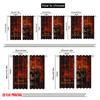 2pcs,2D Plane Printing Contemporary Curtains Skull (3) Versatile 100% Polyester (without Rod) Room Decor for Bedroom Living Room