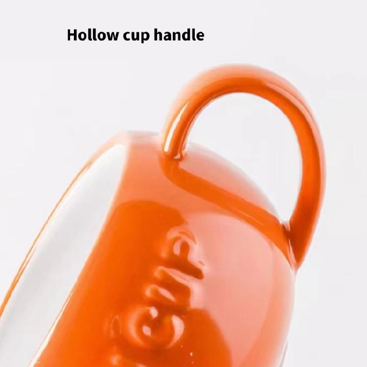 Ceramic Pumpkin Shape Mug With Lid Coffee Cup Halloween Dinnerware Perfect For Autumn Drink Decoration