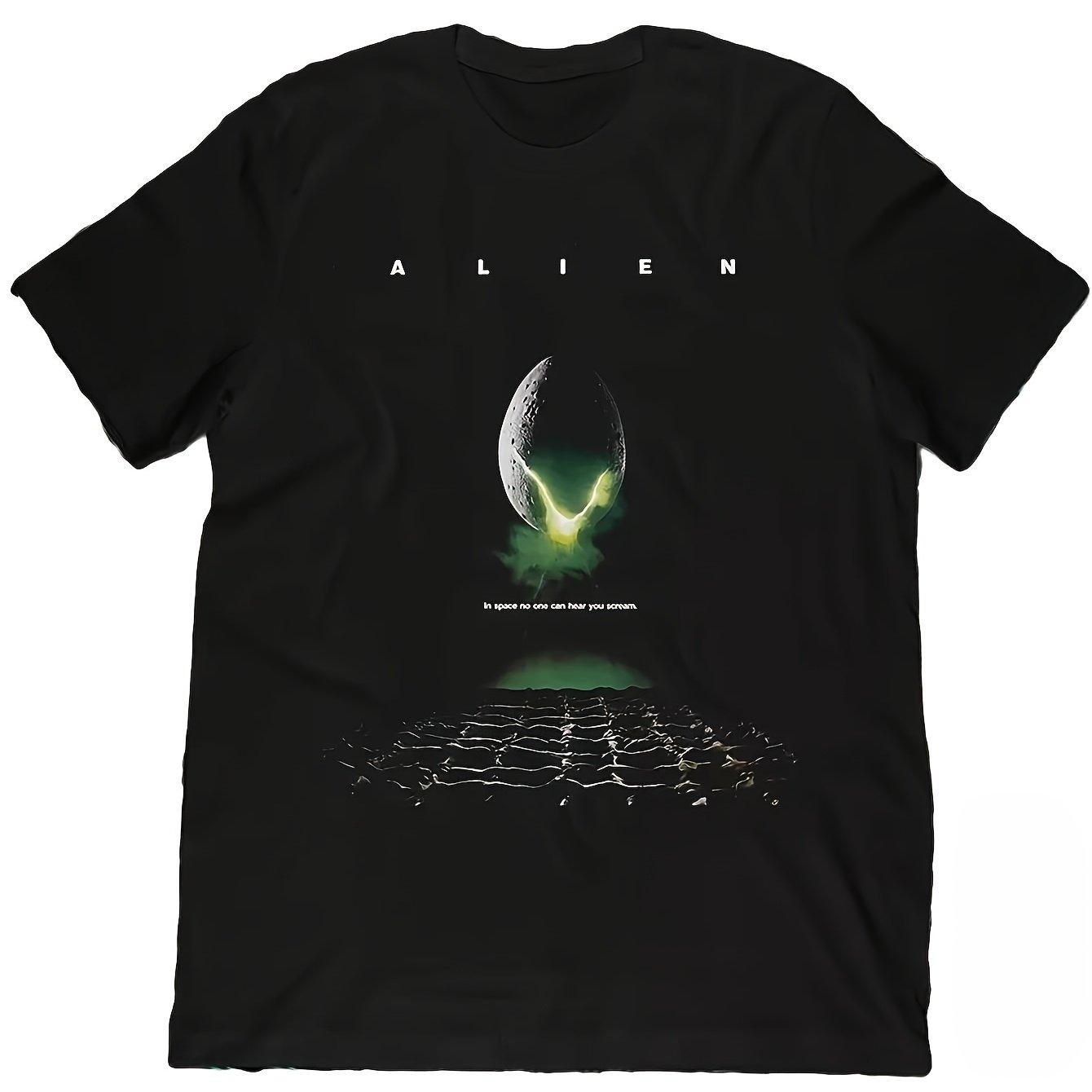 Unisexs Official Alien Movie Graphic TShirt 1979 Vintage SciFi Design Featuring The Iconic Facehugger Unisexs Tshirts for Summer S