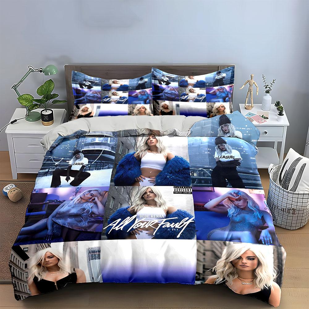 Blonde Fashion Urban Aesthetic Bedding Duvet Cover Set Duvet Cover Pillowcases  (1*Duvet Cover 2*Pillowcases, without duvet insert)
