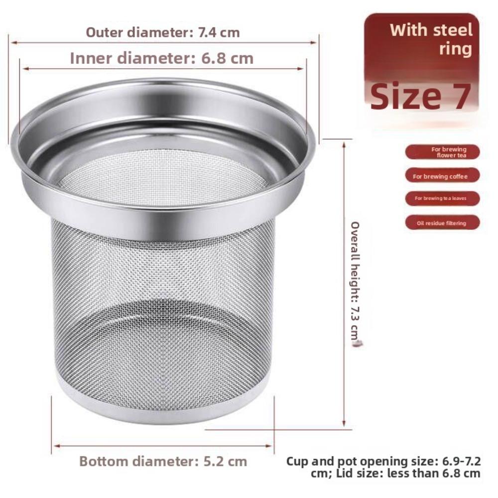 Stainless Steel Tea Strainer Reusable Filter Replacement Tea Infuser Multifunction Extra Fine Mesh Tea Strainer