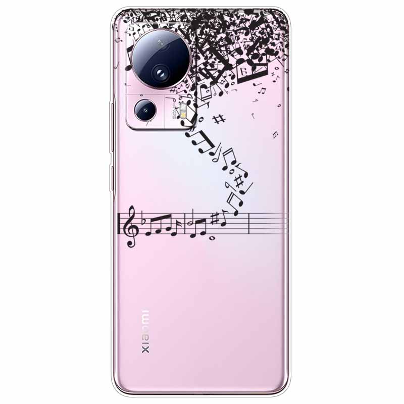 For Xiaomi 13 Lite 5G Case 13Lite Clear TPU Soft Lovely Cats Silicone Print Cover for Xiaomi Mi 13 Lite Transparent Xiaomi13Lite