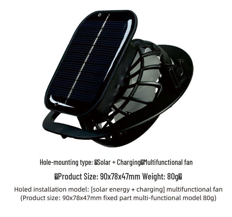 Men's Solar-Powered Sun Hat with USB Fan for Outdoor Summer Activities