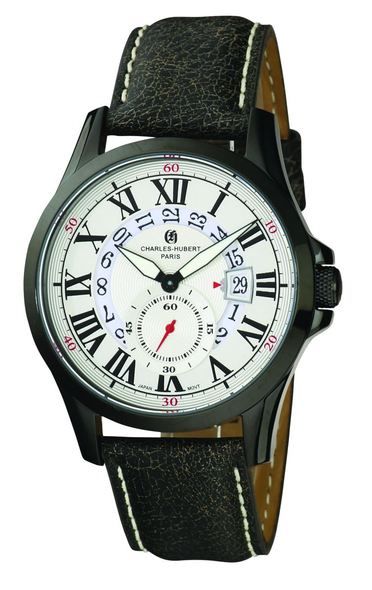 

Часы Small Second Date Black [Charles Hubert, Paris] 3996-W Мужские белый