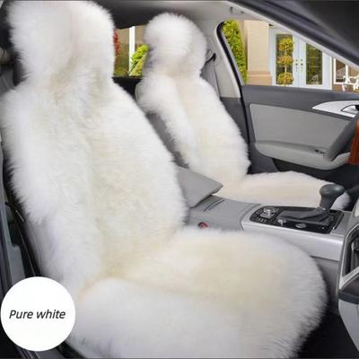 1 STuks Warm Pluche Autostoelhoesen Universeel Lang Wol Bont Auto Voorstoel Beschermkussen Mat voor Auto Accessoires Autostoelkussen