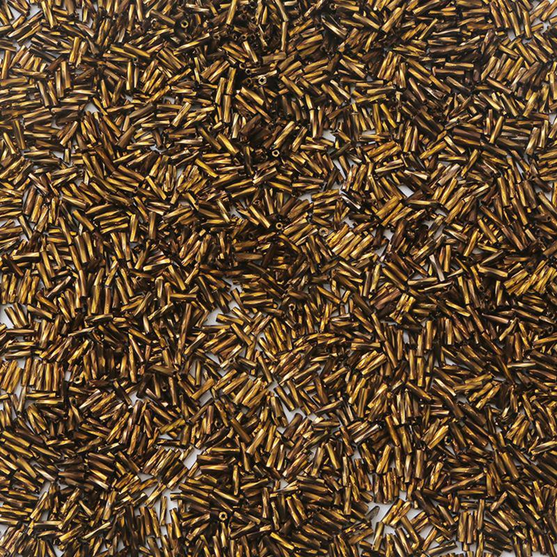 Srebrzone szklane koraliki ryżowe - rurkowe, luźne do biżuterii DIY i szycia