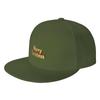 Fashion Christmas Tree Design with Fire Effect   Holiday Art Flat Brim Sun Hat  Office Workers Unisex Hat