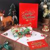 Weihnachtsbaum 3D Pop-Up Karte Weihnachten Funkelnde Fantasie Grußkarte Weihnachtsbaum Segensgeschenk Nachrichtenkarte