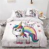 1 Cartoon unicorn Duvet Cover Pillowcase Bedding Set  Adult Boys Girls Bedroom Decoration Children Gift Single Double Large Size