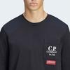 Adidas Originals X C.P. Company Collaboration FW24 Minimalist Comfortable Vintage Long Sleeve T-Shirt Unisex Tops Black JN8656