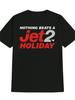 Mens Funny Jet2 Inspired Aviation Humor TShirt Nothing Beats A Jet2 Holiday Saying Black with Red Gray Airline Crew Design