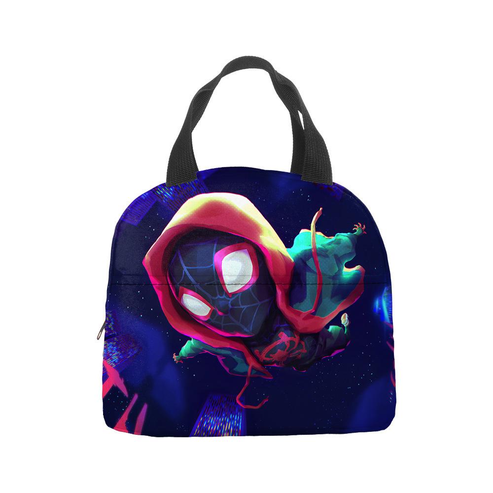 Anime Spider-Man Lunch Bag Portable Insulation Bag Bento Bag Lunch Box Bag Children'S Lunch Bag Picnic Ice Bag