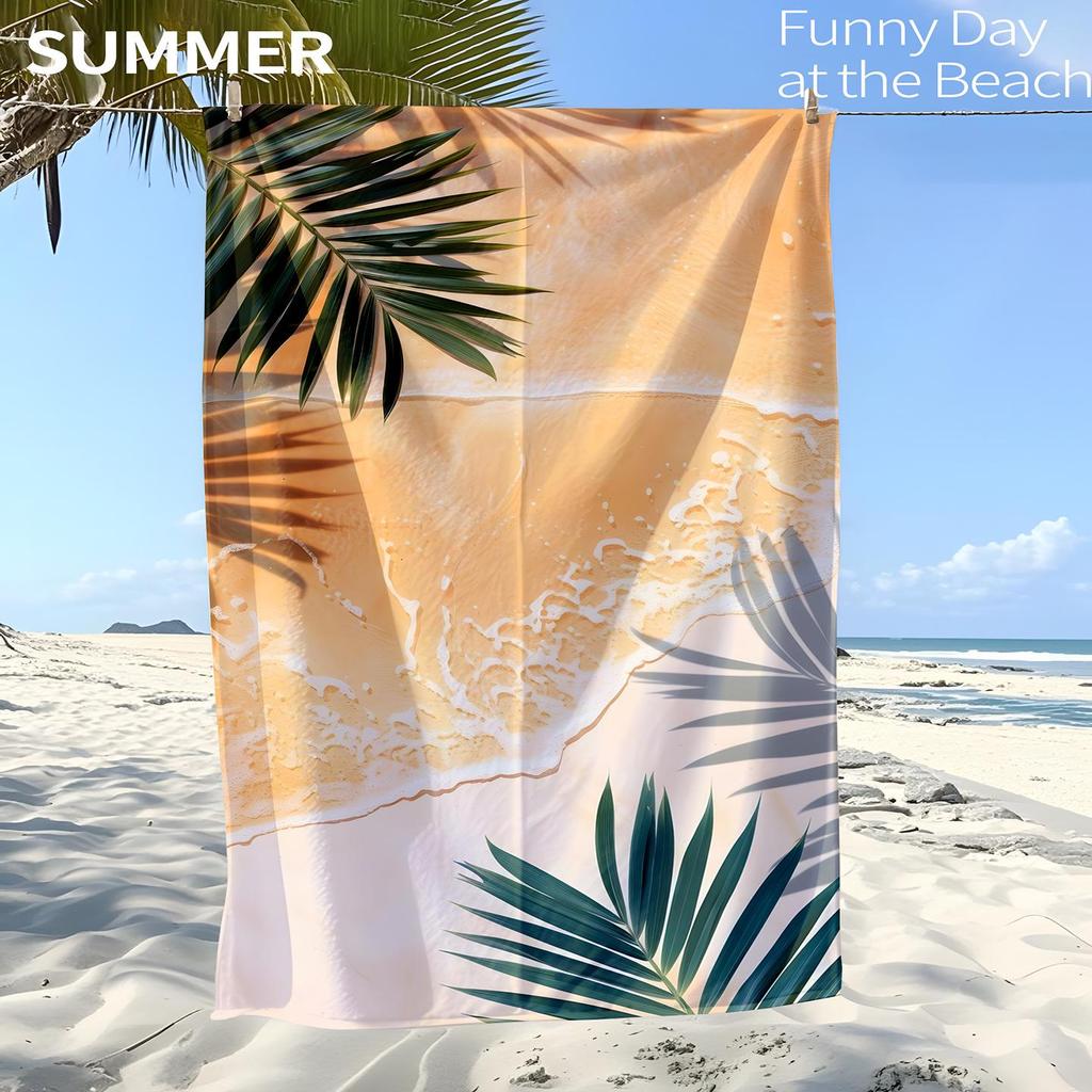 Quick-Drying Ultra-Fine Fiber Sports & Beach Towel - Absorbent, Digitally Printed for Adults