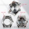 High Quality Silver NH35 Case 36mm/39mm Stainless Steel Sapphire Glass Waterproof for NH35 NH36 Movement 28.5mm Dial Watch Cases 7