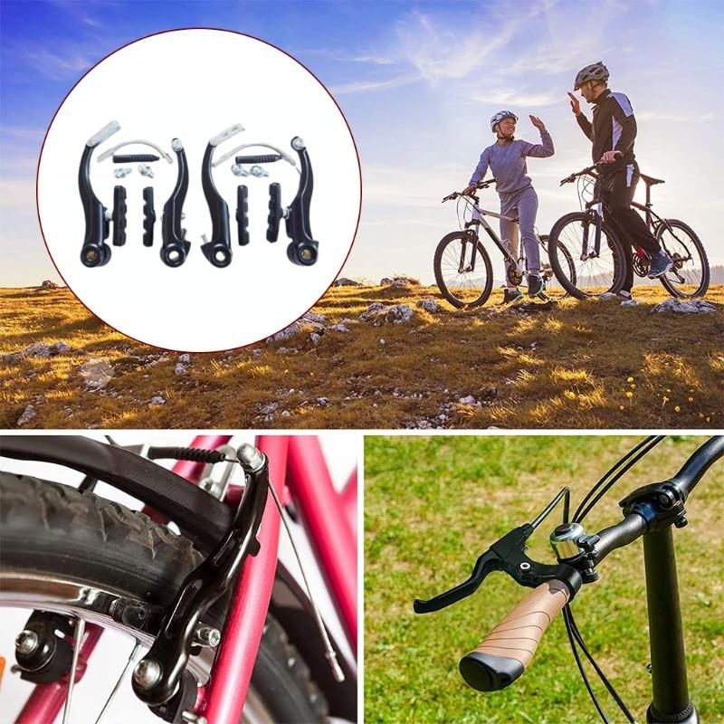 Zestaw hamulców V do roweru MTB Zestaw zacisków AL Rower górski BMX Cruiser Hamulec liniowy Z klockami i dźwigniami Czarny