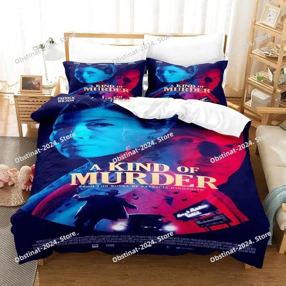3D Print TV A Kind of Murder Bedding Set Duvet Cover Bed Set Quilt Cover Pillowcase Comforter King Queen Size Boys Adult