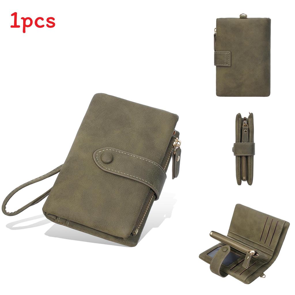 Fashion Pu Wallet For Women With Multiple Card Slots And Zipper Closure